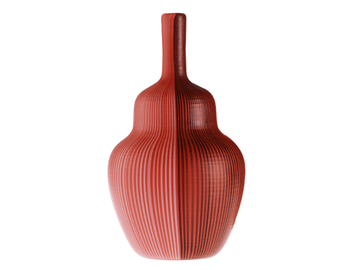 TESSUTI BATTUTI - Handmade blown glass vase by VENINI - view 2