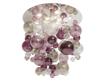 BALLOTON - Handmade blown glass ceiling lamp by VENINI - view 2