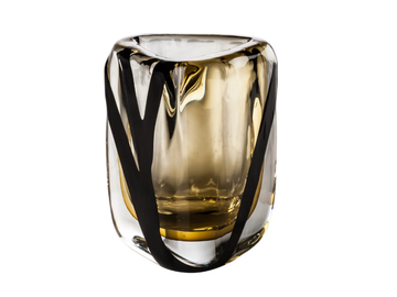 BLACK BELT TRIANGOLO - Blown glass vase by VENINI - view 2