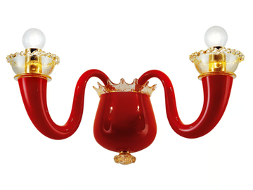 GIO PONTI 99.81 - Blown glass wall lamp by VENINI - view 2