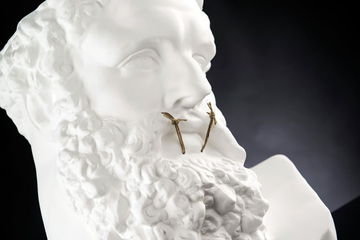 BUSTO ERCOLE - NON PARLO - Ceramic coffee table / sculpture by VGnewtrend - view 3