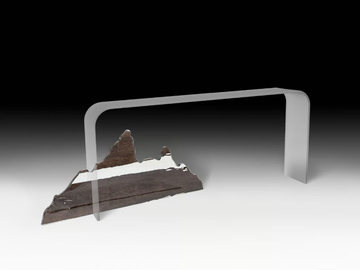 MOUNTAIN ALTAR - Rectangular glass console table by VGnewtrend - view 2