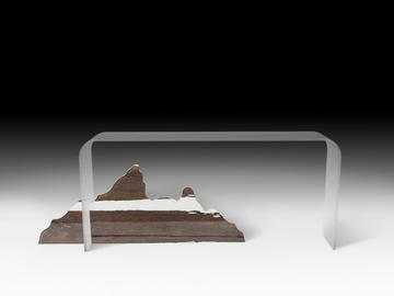 MOUNTAIN ALTAR - Rectangular glass console table by VGnewtrend - view 3