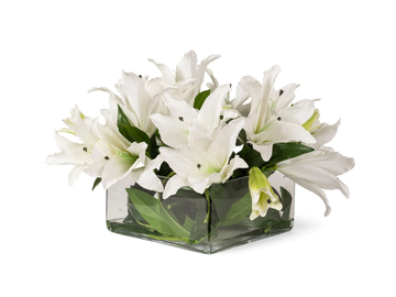 ETERNITY SQUARE LILIUM - Floral composition with glass vase by VGnewtrend - view 2