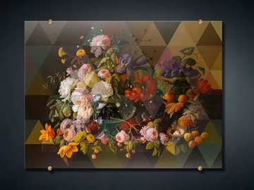 FANCY BOUQUET 3 - Print on glass by VGnewtrend - view 2
