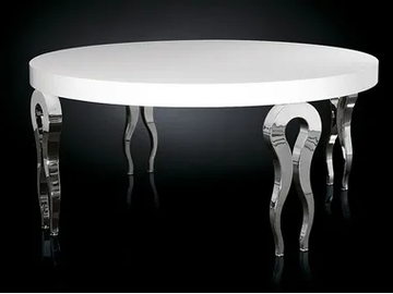 SILHOUETTE - Lacquered round steel living room table by VGnewtrend - view 2