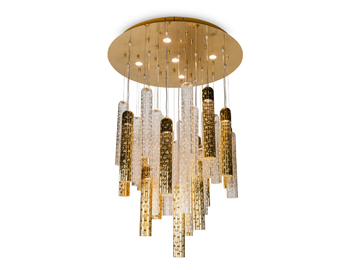 NEW PIPE ROUND - Murano glass pendant lamp by VGnewtrend - view 2