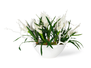 SHIP BROMELIA - Floral composition with ceramic vase by VGnewtrend - view 2