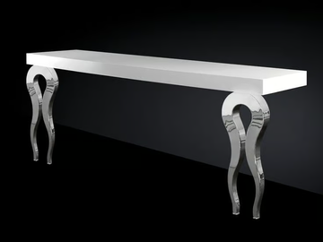 SILHOUETTE - Steel and MDF console table by VGnewtrend - view 2