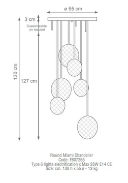 MIAMI VERTICAL - Porcelain pendant lamp by VILLARI - view 3