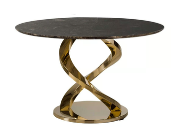 WOMAN - Dark Emperador marble table by VILLARI - view 2