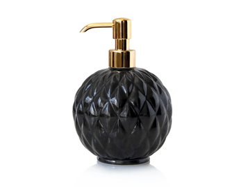 BLACK TIE - Porcelain Bathroom soap dispenser by VILLARI - view 2