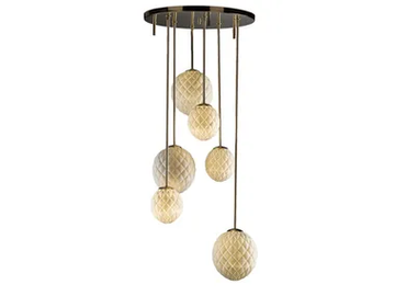 MIAMI VERTICAL - Porcelain pendant lamp by VILLARI - view 2