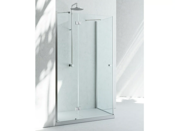 SINTESI SA+SF - Corner custom tempered glass shower cabin by VISMARAVETRO - view 2