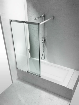 VR - Tempered glass bathtub wall panel by VISMARAVETRO - view 3