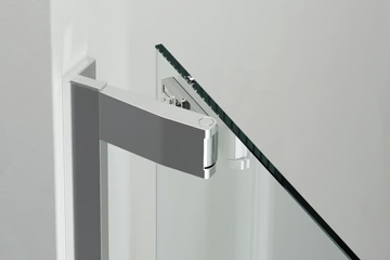 FLARE FN+FP - Corner crystal shower cabin with hinged door by VISMARAVETRO - view 3