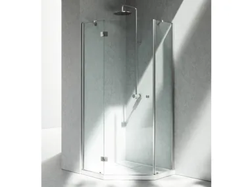SINTESI TRS - Corner custom tempered glass shower cabin by VISMARAVETRO - view 2
