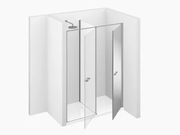 TWIN T10 - Custom niche shower cabin with hinged door by VISMARAVETRO - view 2