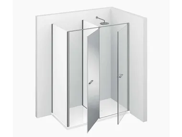 TWIN T12 - Corner shower cabin with storage container by VISMARAVETRO - view 2
