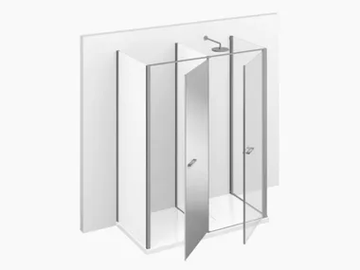 TWIN T13 - Shower cabin with storage container by VISMARAVETRO - view 2
