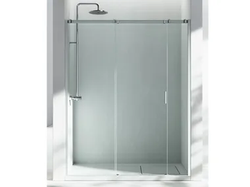 SERIE 8000 C3 - Niche crystal shower cabin with sliding door by VISMARAVETRO - view 2