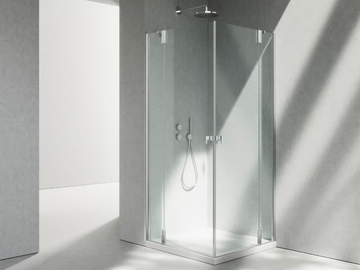 SUPERSINTESI XA+XA - Glass shower cabin with hinged door by VISMARAVETRO - view 2