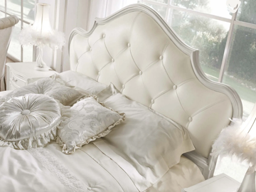 MARGHERITA - Double bed with tufted headboard by VOLPI - view 3