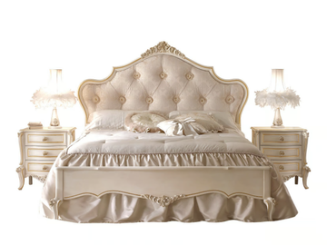 MICHELANGELO - Double bed with upholstered headboard by VOLPI - view 2