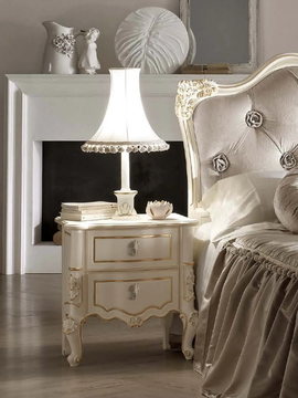 PERLA - Rectangular bedside table with drawers by VOLPI - view 3