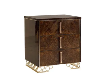 JENNY - Rectangular bedside table with drawers by VOLPI - view 2