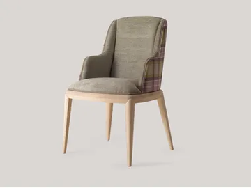 DARREL - Upholstered fabric chair with armrests by VOLPI - view 2