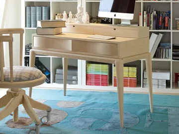 CONTEMPORARY LIVING - Wooden secretary desk with drawers by VOLPI - view 2