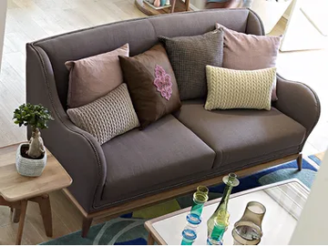 CONTEMPORARY LIVING - 2 seater fabric sofa by VOLPI - view 2