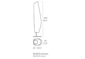 BLANCA - LED polyethylene floor lamp by VONDOM - view 3