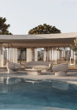 LUNA - 3 seater polyethylene garden sofa by VONDOM - view 3