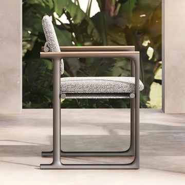 TULUM - Fabric garden chair with armrests by VONDOM - view 3