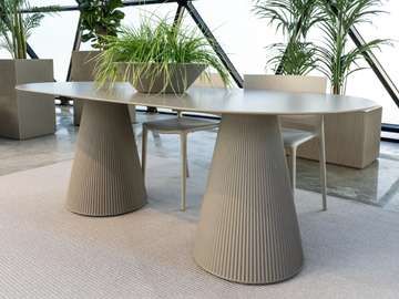 GATSBY - Oval garden table by VONDOM - view 2