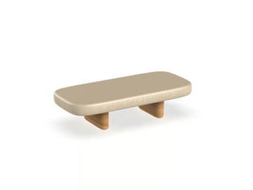 MILOS - Rectangular low garden side table by VONDOM - view 2