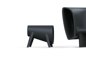 BUM BUM - Contemporary style footstool by VONDOM - view 3