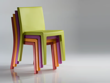 JUT - Resin chair by VONDOM - view 3