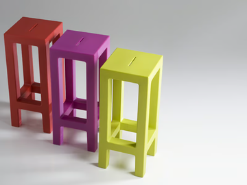 JUT - Resin stool by VONDOM - view 3