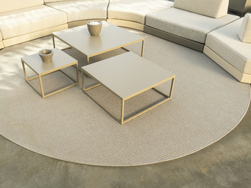 Round rug - Round recycled plastic outdoor rugs by VONDOM - view 2