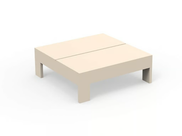 POSIDONIA - Square aluminium garden side table by VONDOM - view 3