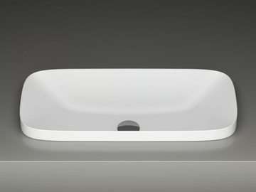 ALVEO - Inset rectangular ceramic washbasin by Valdama - view 3