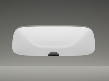 ALVEO - Undermount rectangular ceramic washbasin by Valdama - view 2
