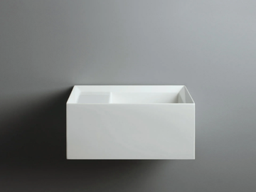 CUT - Rectangular single ceramic washbasin by Valdama - view 3