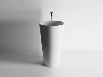 IL - Freestanding round single ceramic washbasin by Valdama - view 3