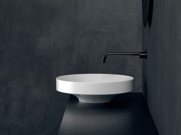 OCCHIO - Countertop round ceramic washbasin by Valdama - view 2