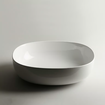 POD - Countertop single ceramic washbasin by Valdama - view 3