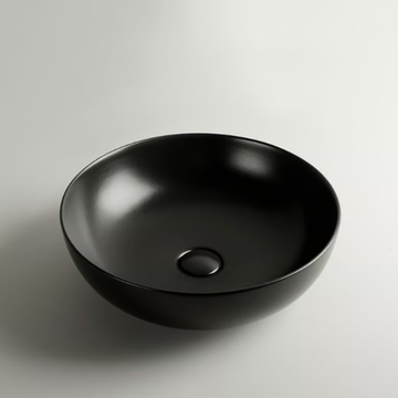 POD - Countertop round single ceramic washbasin by Valdama - view 3